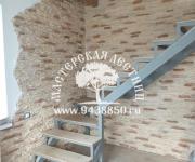 Облицовка металлической лестницы Тучково (облицовка, металл, дерево)