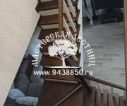 Облицовка бетонной лестницы (лиственница) Кунцево Москва 