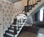 Облицовка бетонной лестницы (лиственница) Кунцево Москва 