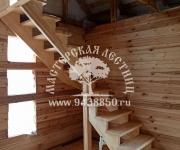 Деревянная лестница из сосны - деревня Петрищево (Дорохово)