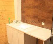 Мебель для ванной комнаты из дуба тонировка белый цвет индивидуальный проект