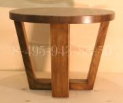 Деревянные стол из массива дуба круглый кофейный прикроватный 