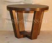 Деревянные стол из массива дуба круглый кофейный прикроватный 