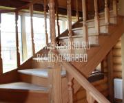 Деревянная лестницы из сосны и дуба - Можайск поселок Маяк