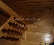 Деревянная лестница из сосны Селятино Киевское шоссе Наро-Фоминский р-он