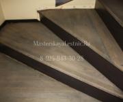 Деревянные лестницы из Сосны по бетону Ватутинки