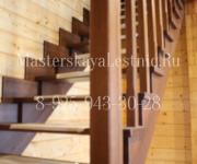 Деревянные лестницы из дуба г-образная деревня Алексино Истринский район, Московская область