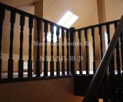 Облицовка металлической лестницы лиственницей 