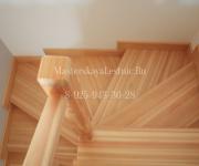 Облицовка бетонной лестницы деревом (лиственница) Объект Карловы Вары Истра Вельяминово