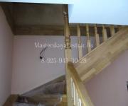 Деревянные лестницы из дуба коттеджный поселок Монтевиль Истринский район