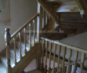 Деревянные лестницы из дуба коттеджный поселок Монтевиль Истринский район