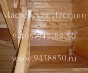 Деревянные лестницы из сосны и лиственницы деревня Супонево Одинцовский район