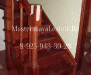 Фотография деревянные лестницы из бука ТСЖ "Княжичи" Одинцово