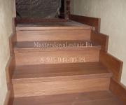 Деревянные лестницы из дуба Апрелевка - Облицовка лестниц деревом Апрелевка 